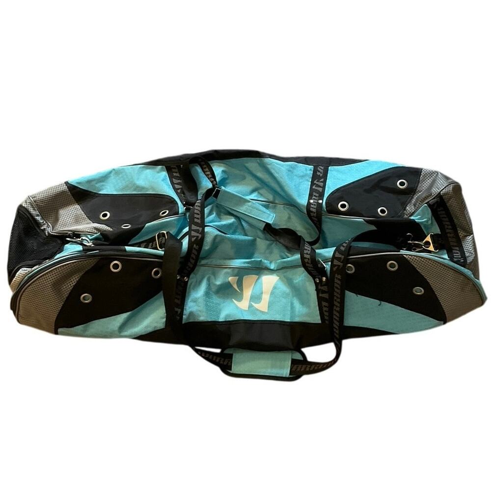Warrior Hockey Equipment Gear Bag Large Teal Black Duffel Vented Carry Bag